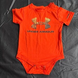 Under Armour Bright Orange Infant Bodysuit